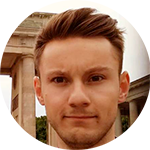 Young man with brown hair