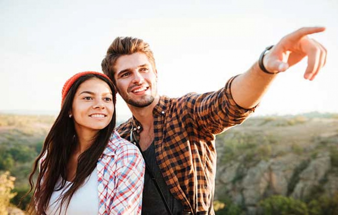 Travelers on a trip together